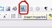 How to insert a hyperlink on a web page
